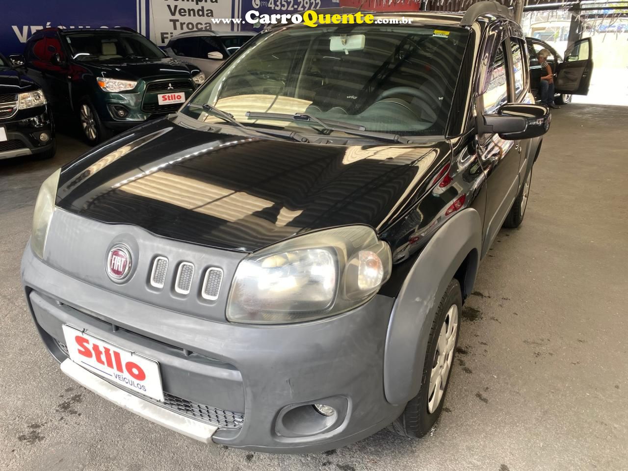 FIAT   UNO WAY 1.0 EVO FIRE FLEX 8V 5P   PRETO 2013 1.0 FLEX - Loja