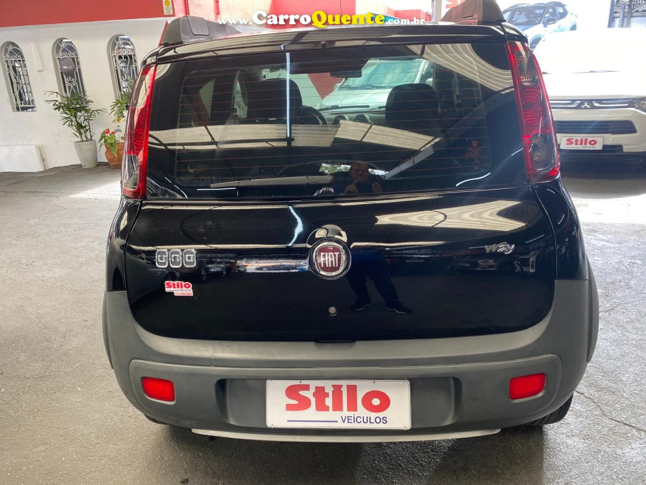 FIAT   UNO WAY 1.0 EVO FIRE FLEX 8V 5P   PRETO 2013 1.0 FLEX - Loja