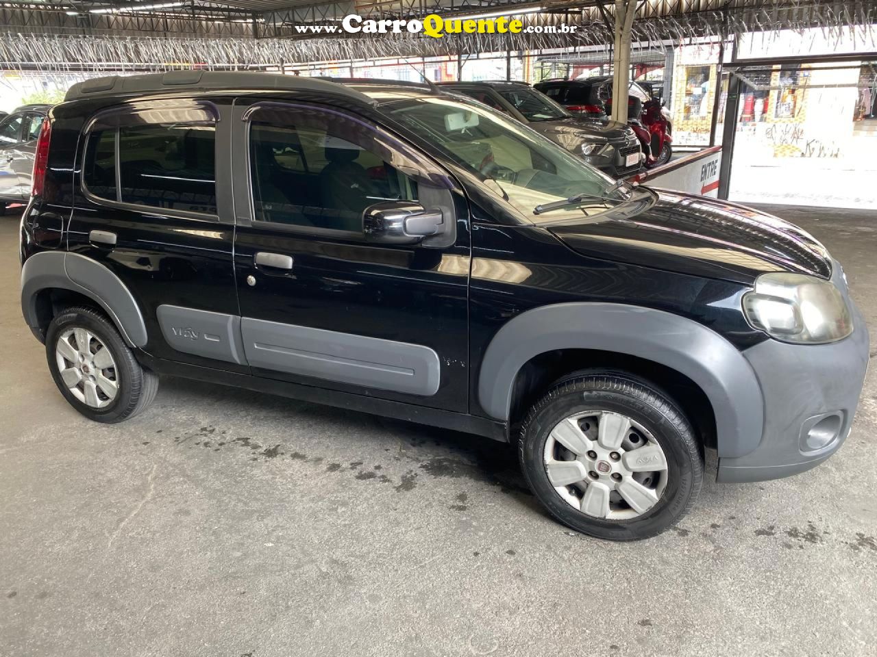 FIAT   UNO WAY 1.0 EVO FIRE FLEX 8V 5P   PRETO 2013 1.0 FLEX - Loja