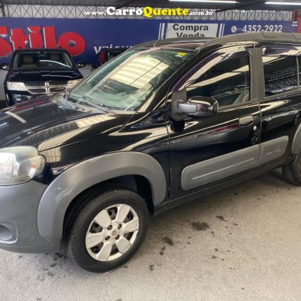 FIAT   UNO WAY 1.0 EVO FIRE FLEX 8V 5P   PRETO 2013 1.0 FLEX