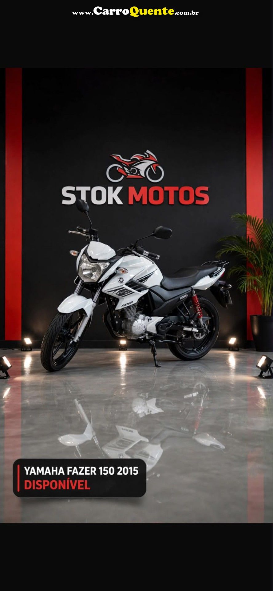 YAMAHA    FAZER 150   BRANCO 2015 150CC FLEX - Loja