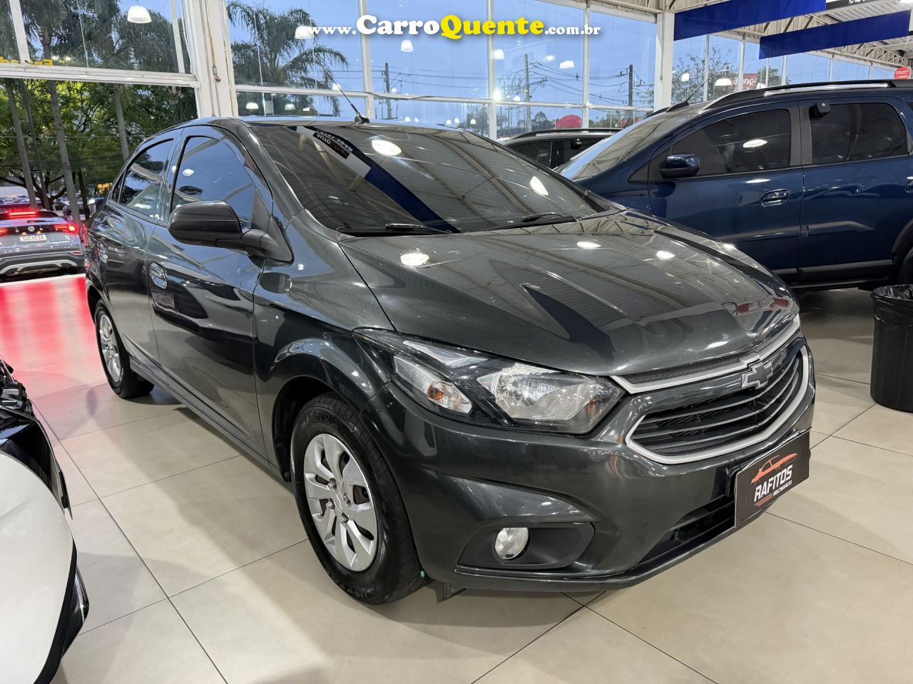 CHEVROLET   ONIX HATCH LT 1.0 8V FLEXPOWER 5P MEC.   CINZA 2018 1.0 FLEX - Loja