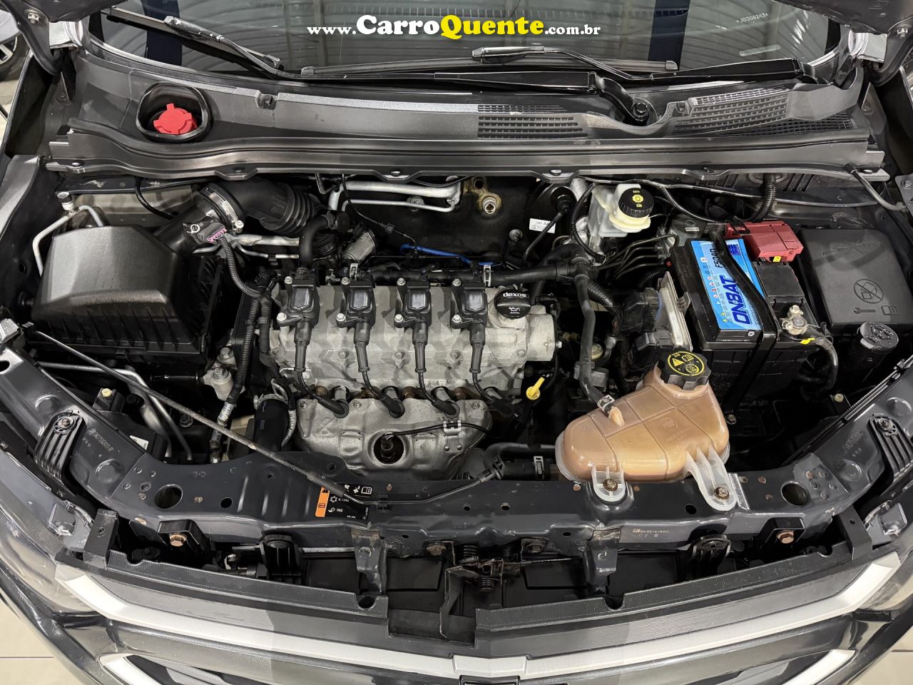 CHEVROLET   ONIX HATCH LT 1.0 8V FLEXPOWER 5P MEC.   CINZA 2018 1.0 FLEX - Loja