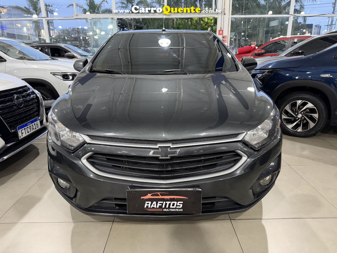 CHEVROLET   ONIX HATCH LT 1.0 8V FLEXPOWER 5P MEC.   CINZA 2018 1.0 FLEX - Loja