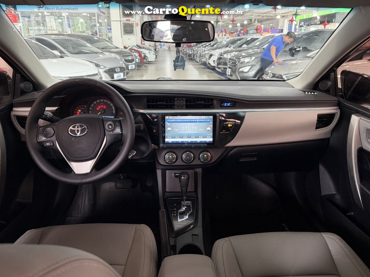 TOYOTA   COROLLA GLI UPPER 1.8 FLEX 16V AUT.   AZUL 2017 1.8 FLEX - Loja