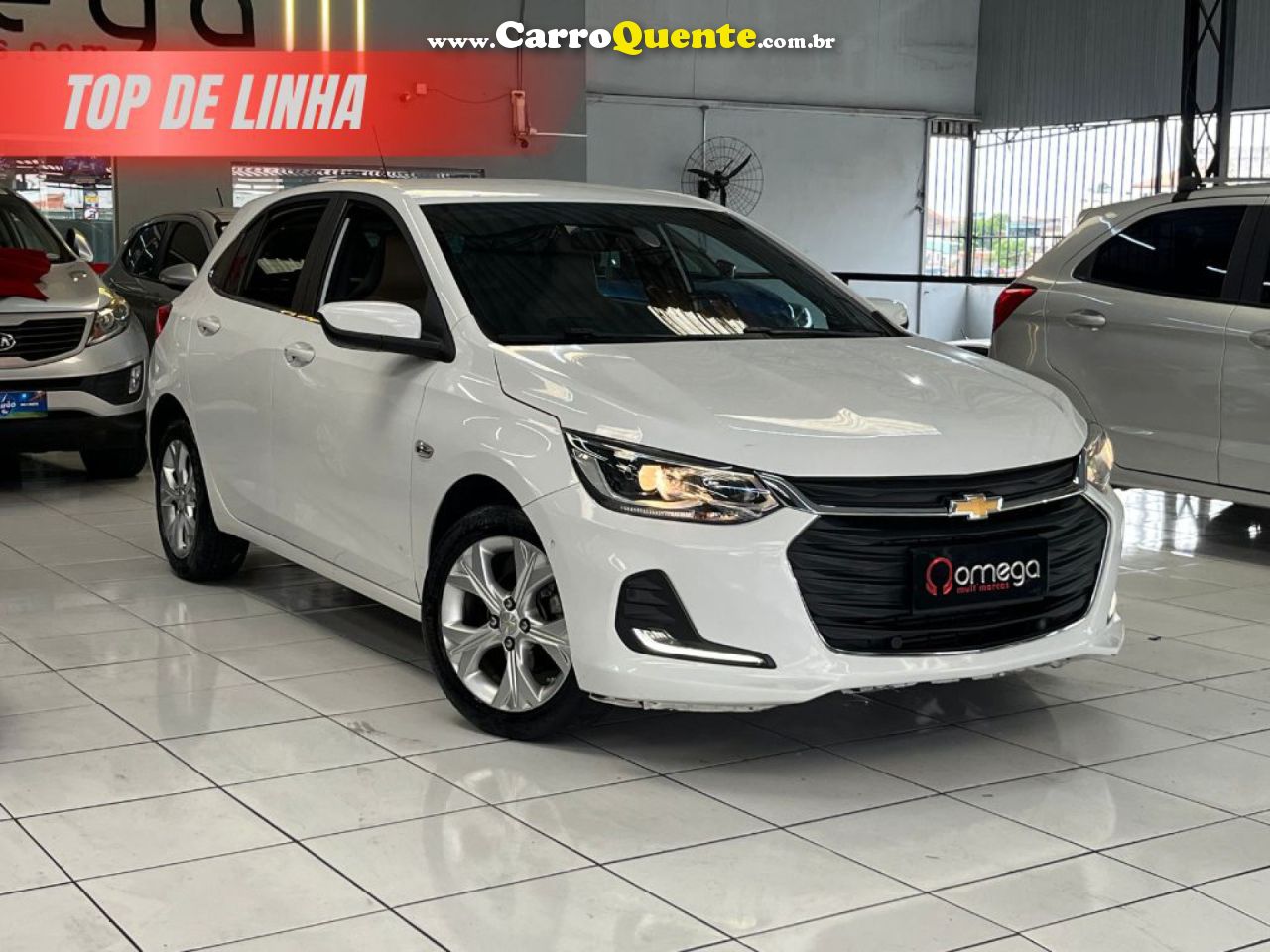CHEVROLET   ONIX HATCH PREM. 1.0 12V TB FLEX 5P AUT.   BRANCO 2020 1.0 FLEX - Loja