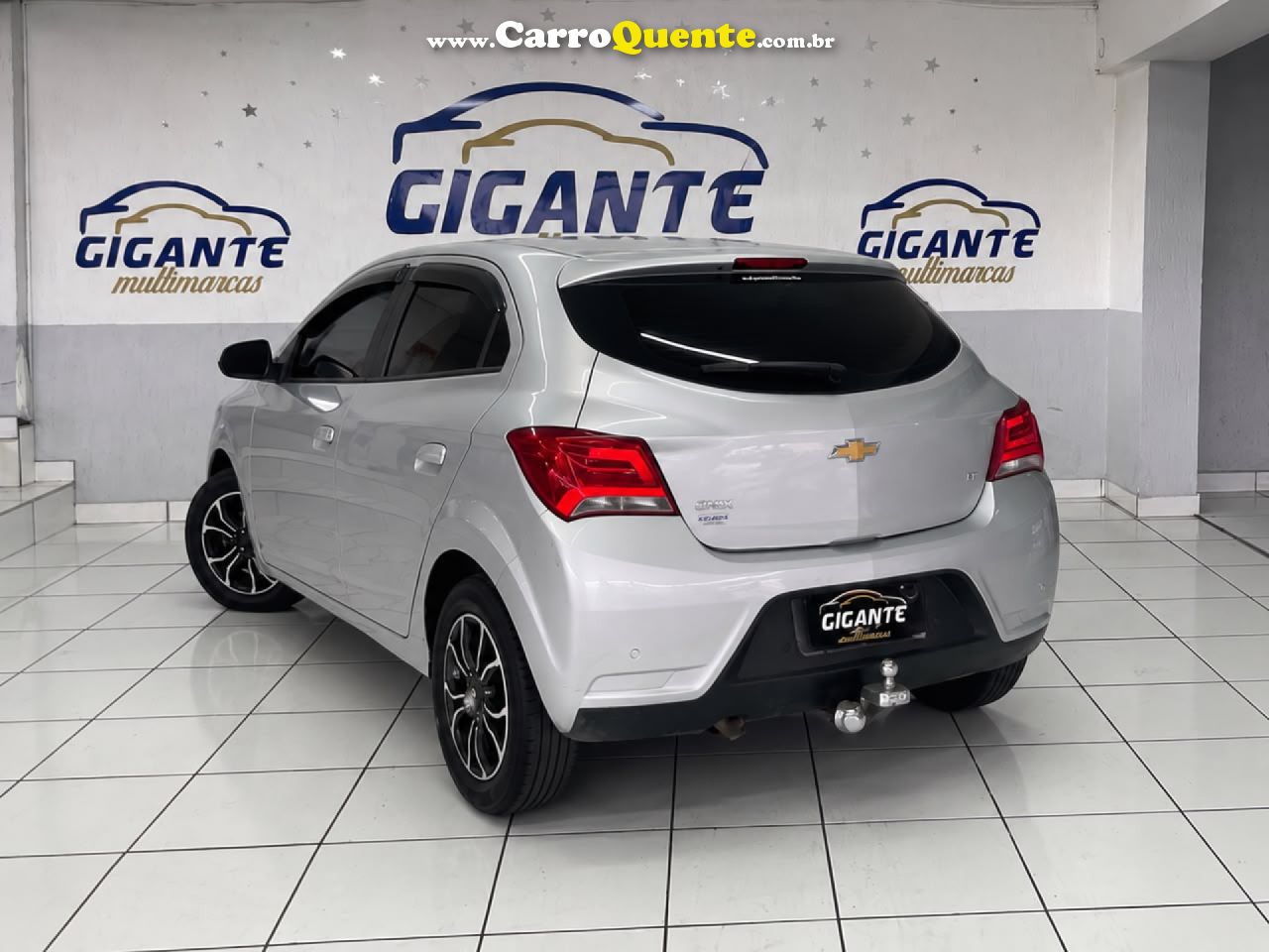 CHEVROLET   ONIX HATCH LT 1.0 8V FLEXPOWER 5P MEC.   PRATA 2019 1.0 FLEX - Loja