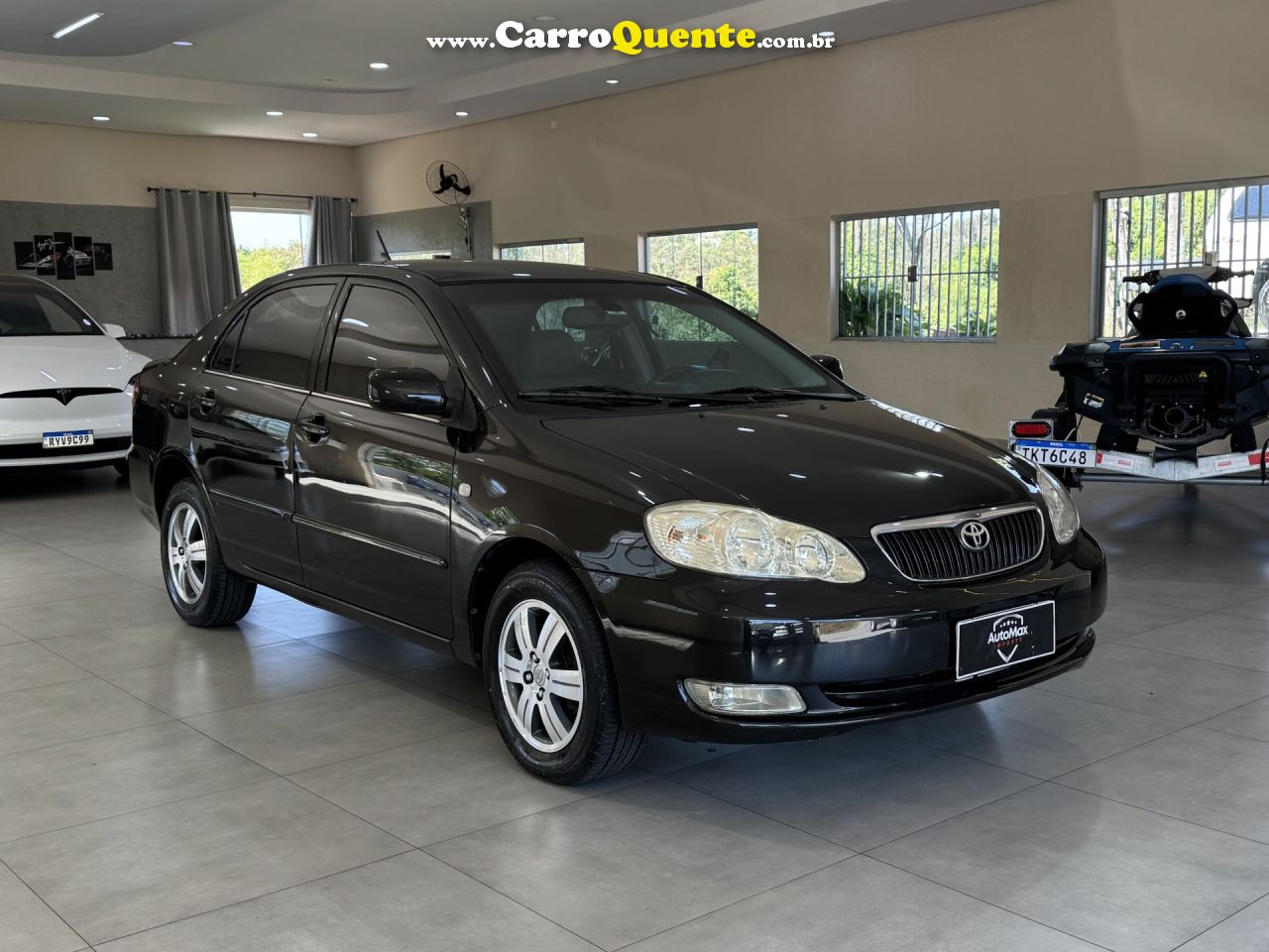 TOYOTA   COROLLA SE-G 1.81.8 FLEX 16V AUT.   PRETO 2006 1.8 GASOLINA - Loja