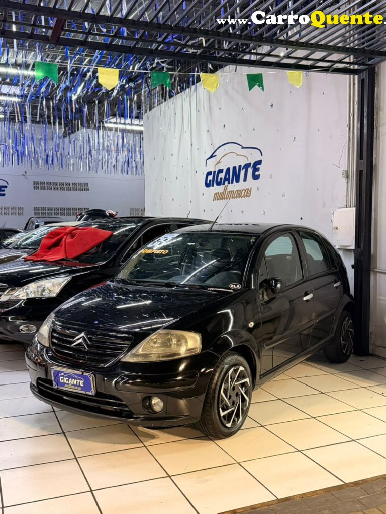 CITROËN   C3 EXCLUSIVE 1.4 FLEX 8V 5P   PRETO 2008 1.4 FLEX - Loja