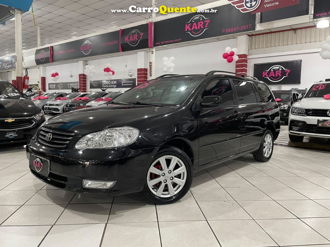 TOYOTA   COROLLA FIELDER SW 1.81.8 XEI FLEX MEC   PRETO 2005 1.8 FLEX - Loja