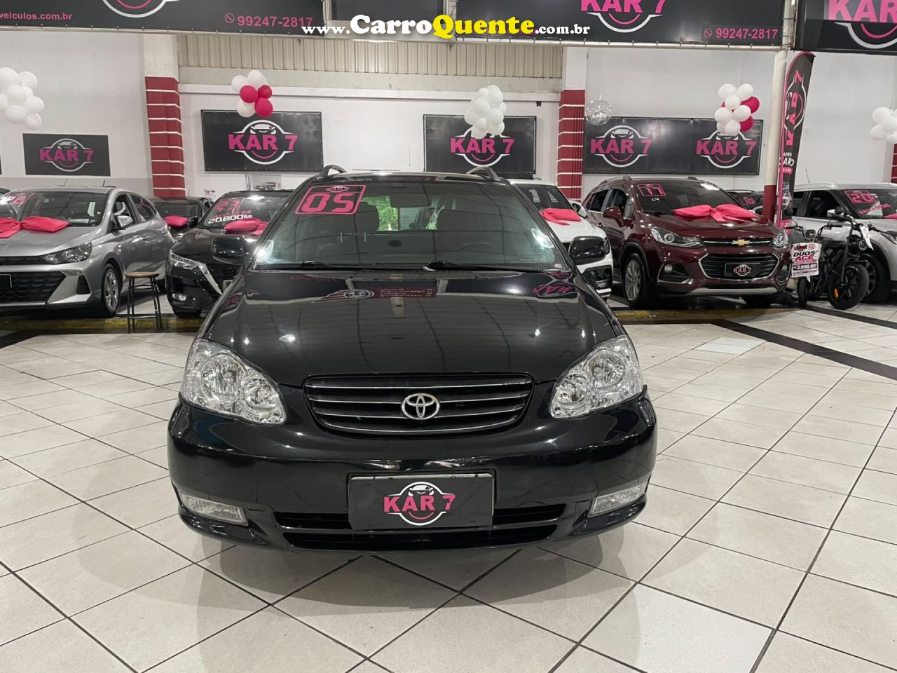 TOYOTA   COROLLA FIELDER SW 1.81.8 XEI FLEX MEC   PRETO 2005 1.8 FLEX - Loja