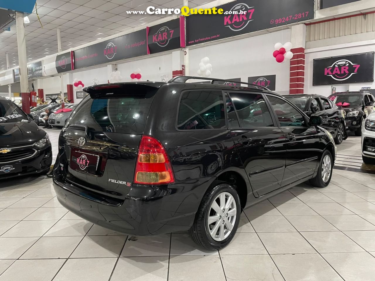 TOYOTA   COROLLA FIELDER SW 1.81.8 XEI FLEX MEC   PRETO 2005 1.8 FLEX - Loja