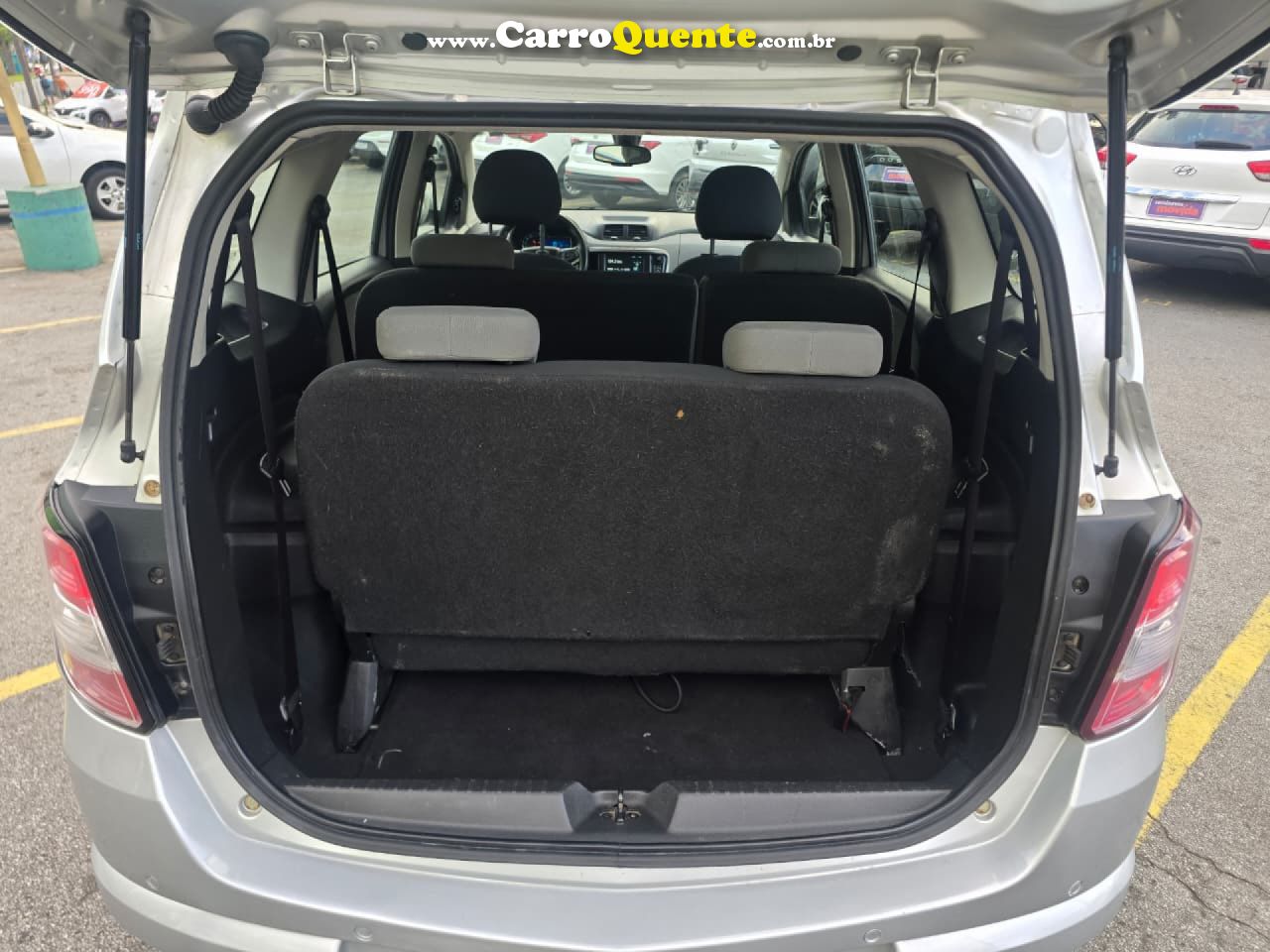 CHEVROLET   SPIN LTZ 1.8 8V ECONO.FLEX 5P AUT.   PRATA 2018 1.8 FLEX - Loja