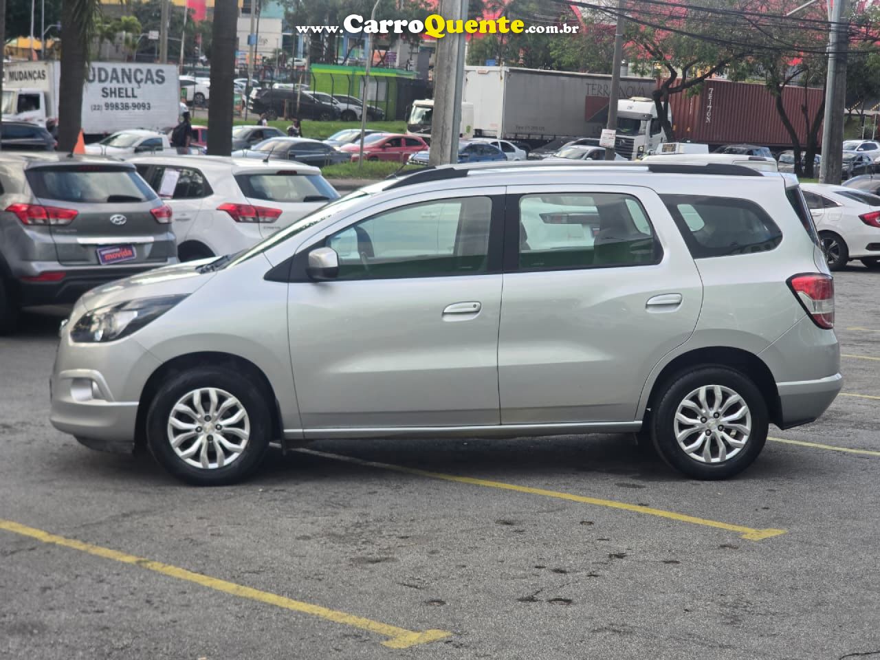 CHEVROLET   SPIN LTZ 1.8 8V ECONO.FLEX 5P AUT.   PRATA 2018 1.8 FLEX - Loja