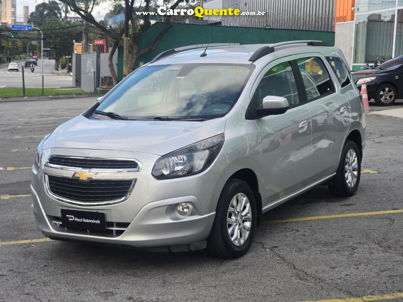 CHEVROLET   SPIN LTZ 1.8 8V ECONO.FLEX 5P AUT.   PRATA 2018 1.8 FLEX - Loja