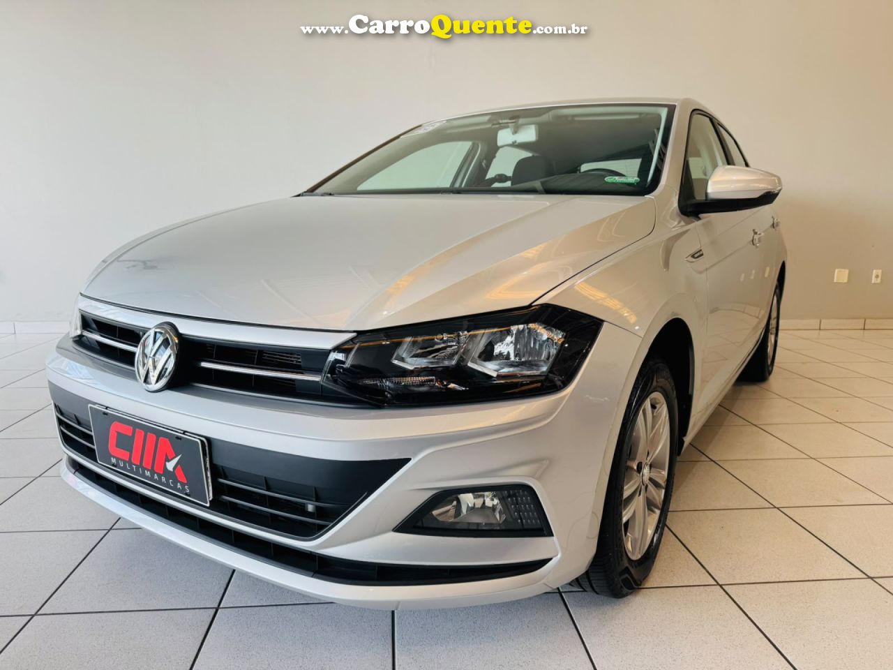 VOLKSWAGEN   POLO COMFORT. 200 TSI 1.0 FLEX 12V AUT.   PRATA 2018 1.0 FLEX - Loja