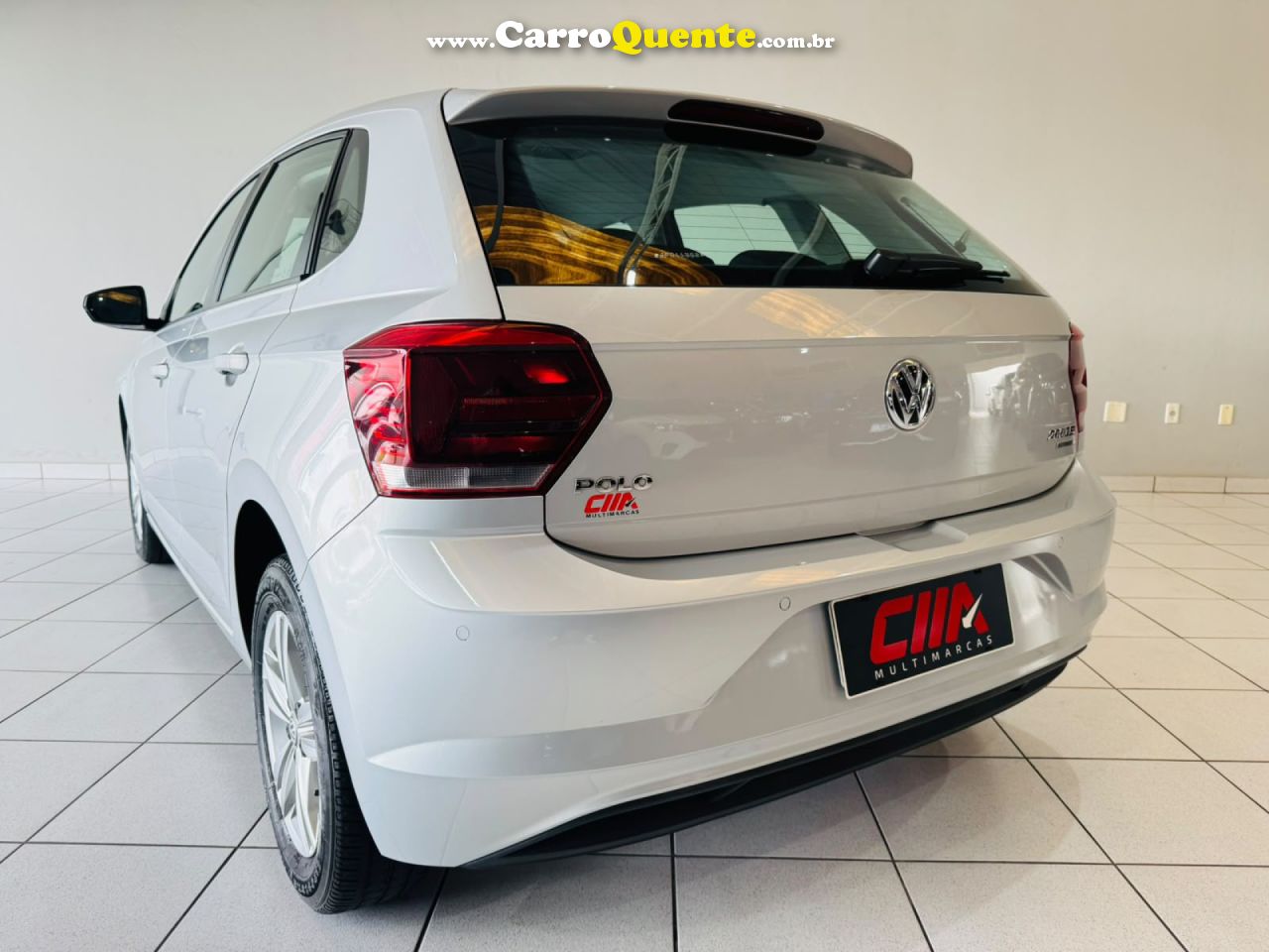 VOLKSWAGEN   POLO COMFORT. 200 TSI 1.0 FLEX 12V AUT.   PRATA 2018 1.0 FLEX - Loja