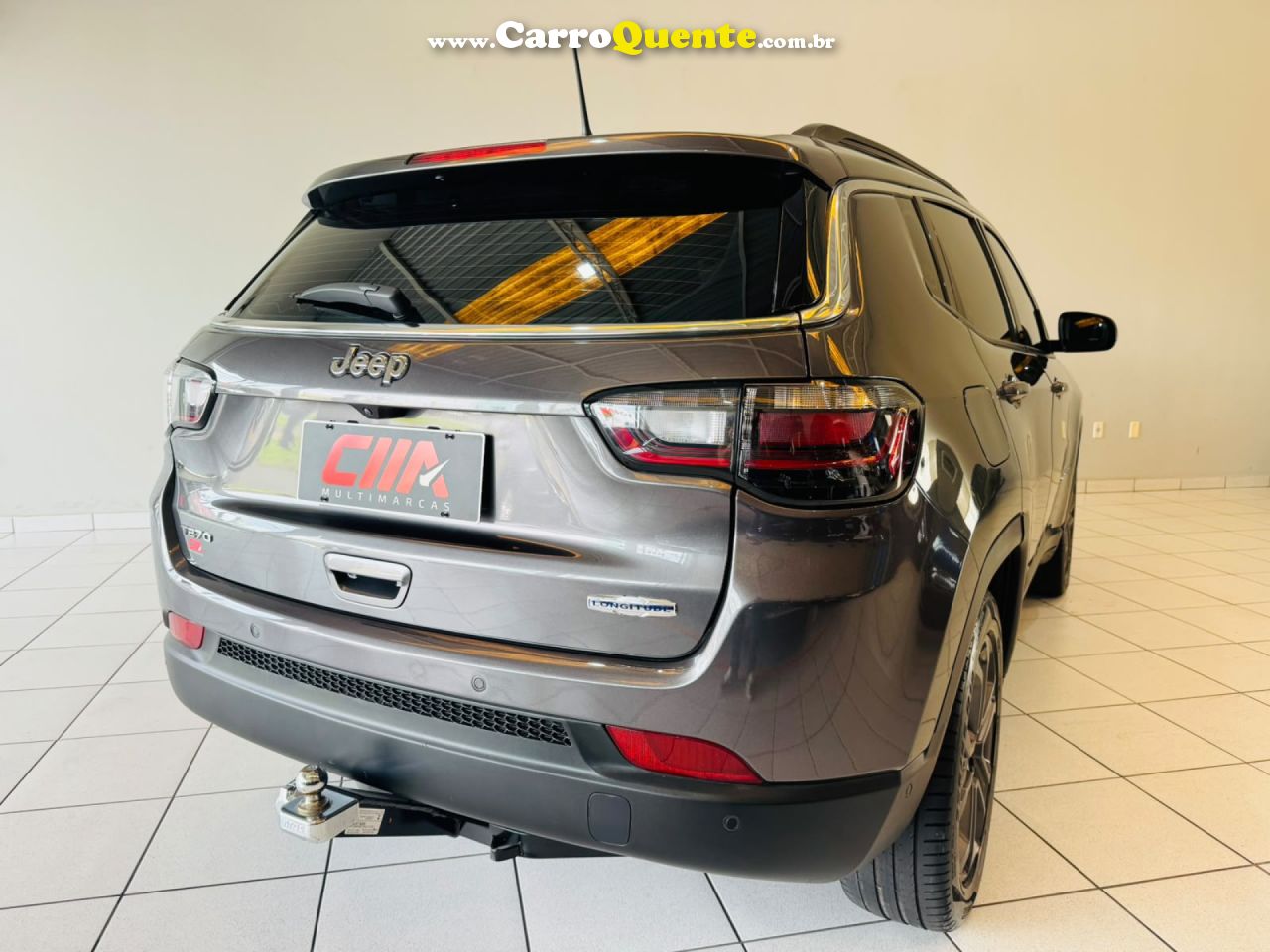 JEEP   COMPASS LONG. T270 1.3 TB 4X2 FLEX AUT.   CINZA 2023 1.3 FLEX - Loja