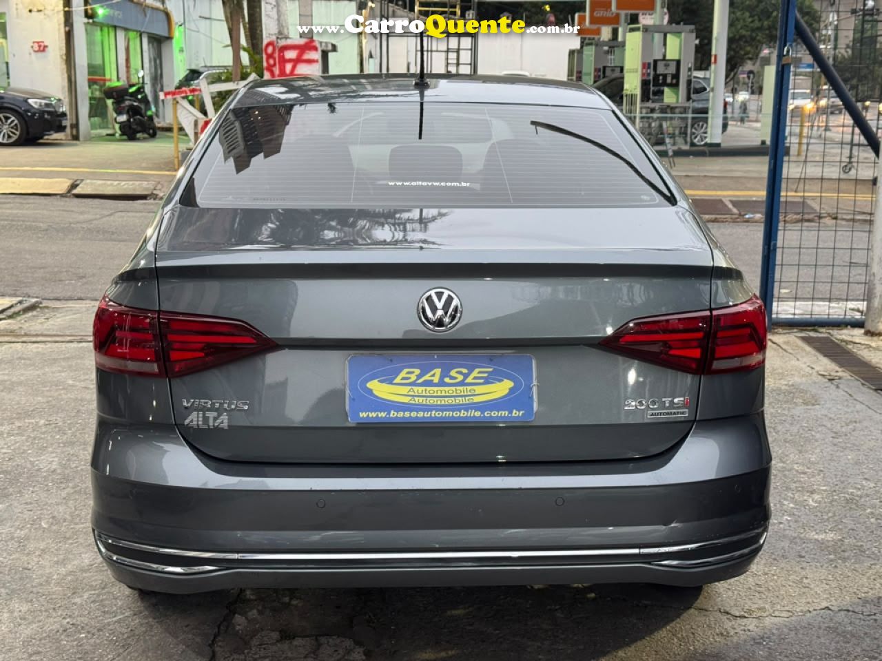 VOLKSWAGEN   VIRTUS HIGHLINE 200 TSI 1.0 FLEX 12V AUT   CINZA 2019 1.0 T FLEX - Loja