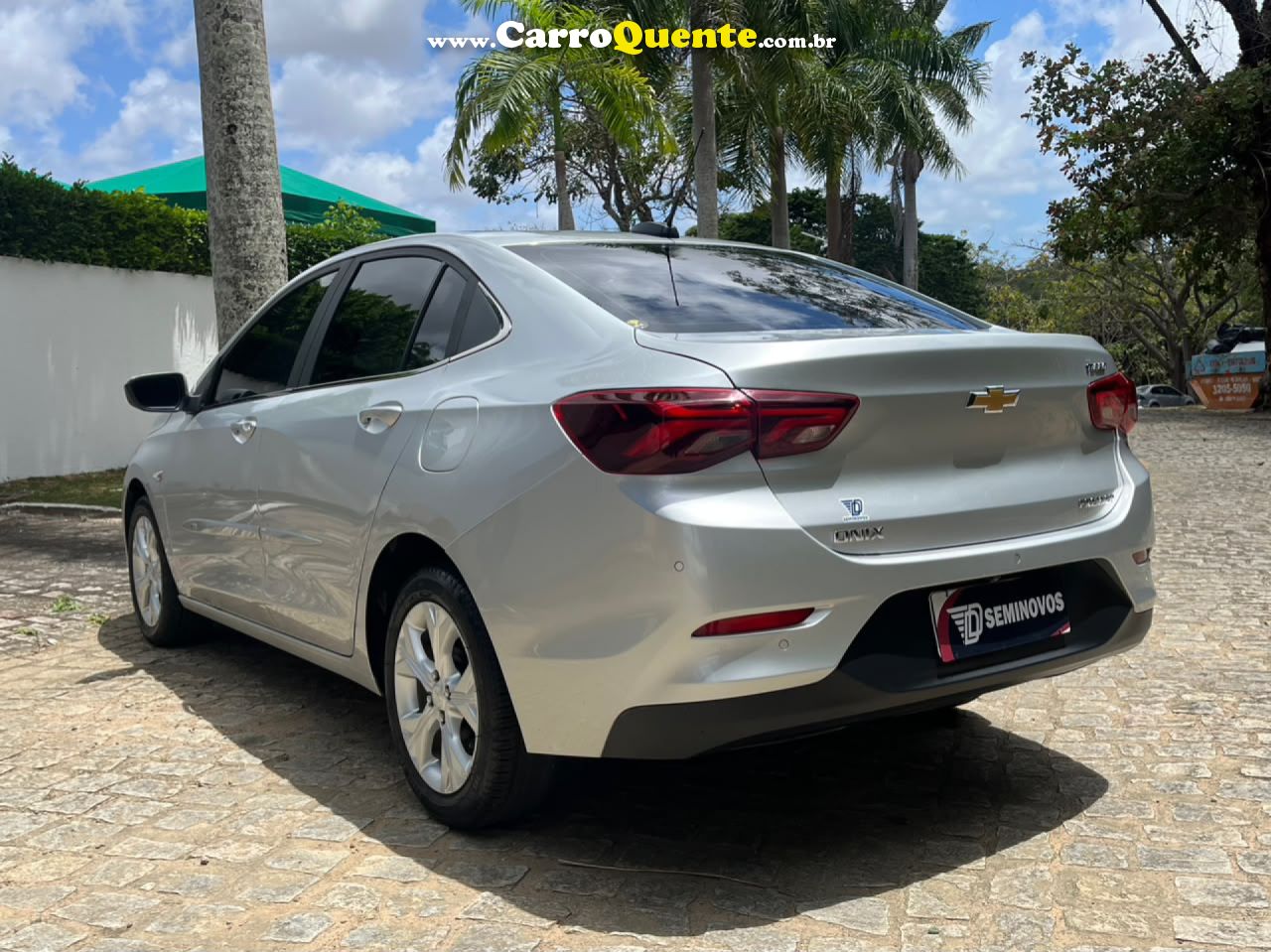 CHEVROLET   ONIX SED. PLUS PREM. 1.0 12V TB FLEX AUT   PRATA 2020 1.0 FLEX - Loja