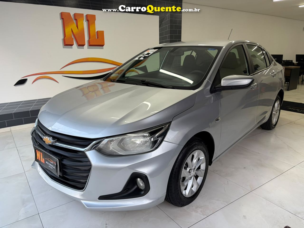 CHEVROLET   ONIX SEDAN PLUS LTZ 1.0 12V TB FLEX MEC.   PRATA 2022 1.0 FLEX - Loja