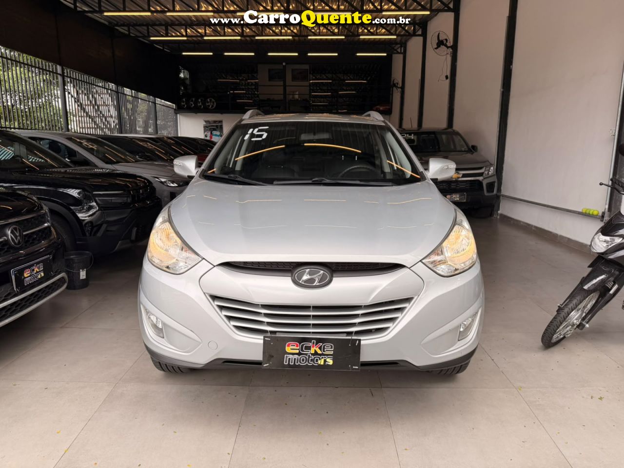 HYUNDAI   IX35 GLS 2.0 16V 2WD FLEX AUT.   PRATA 2015 2.0 FLEX - Loja