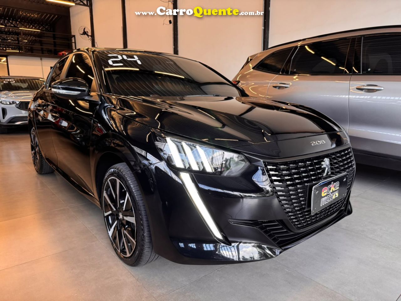 PEUGEOT   208 STYLE TURBO T200   PRETO 2024 1.0  FLEX - Loja