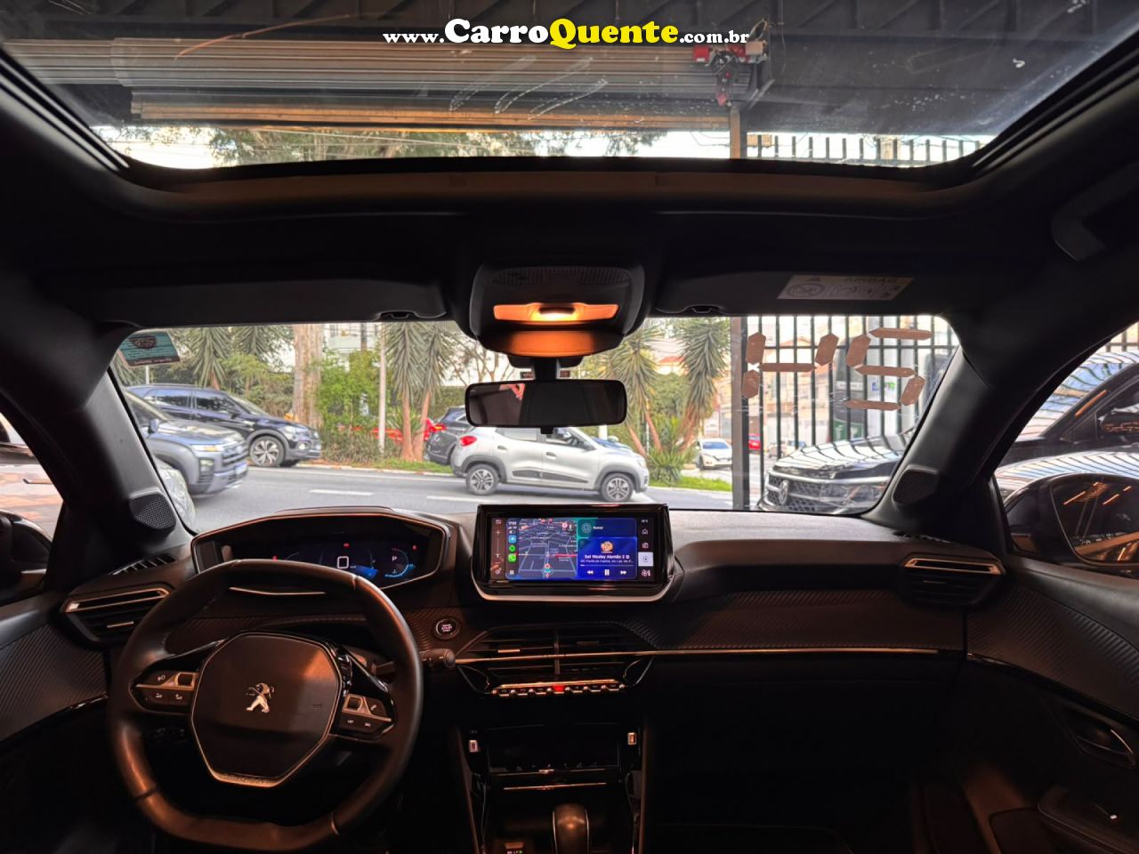 PEUGEOT   208 STYLE TURBO T200   PRETO 2024 1.0  FLEX - Loja
