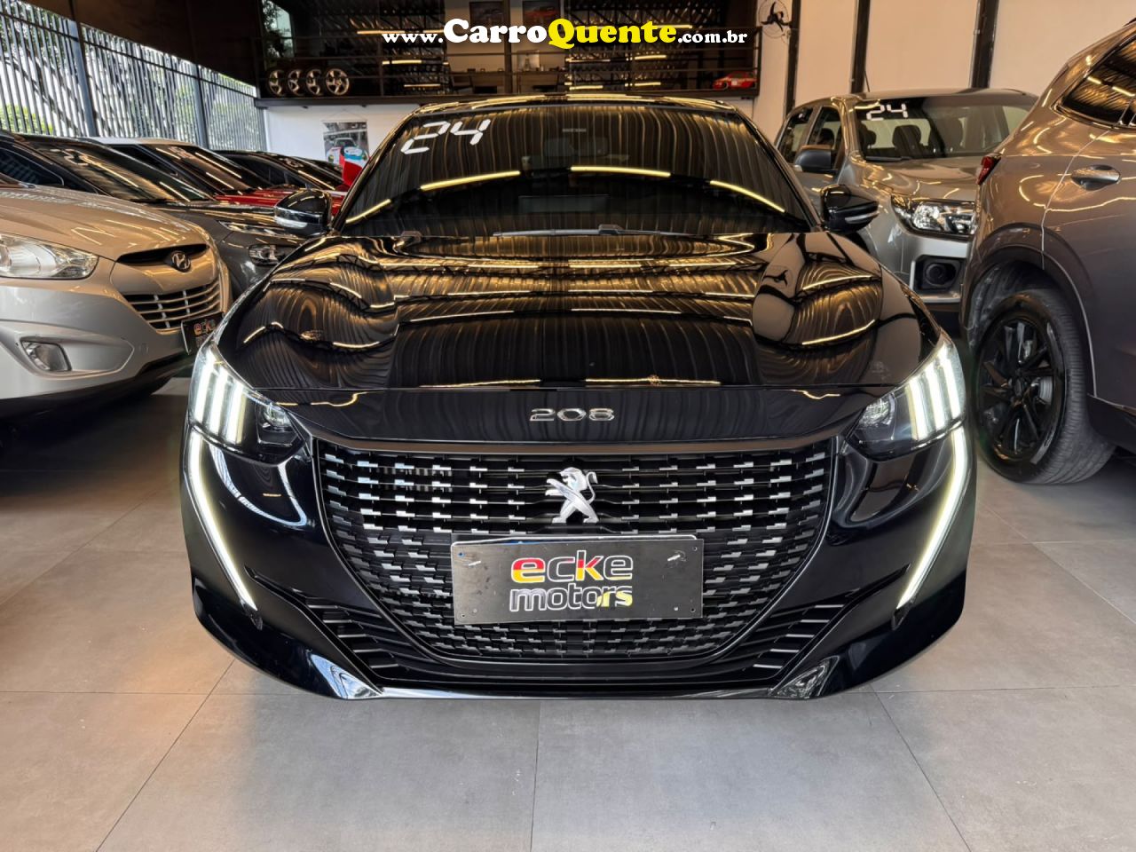 PEUGEOT   208 STYLE TURBO T200   PRETO 2024 1.0  FLEX - Loja