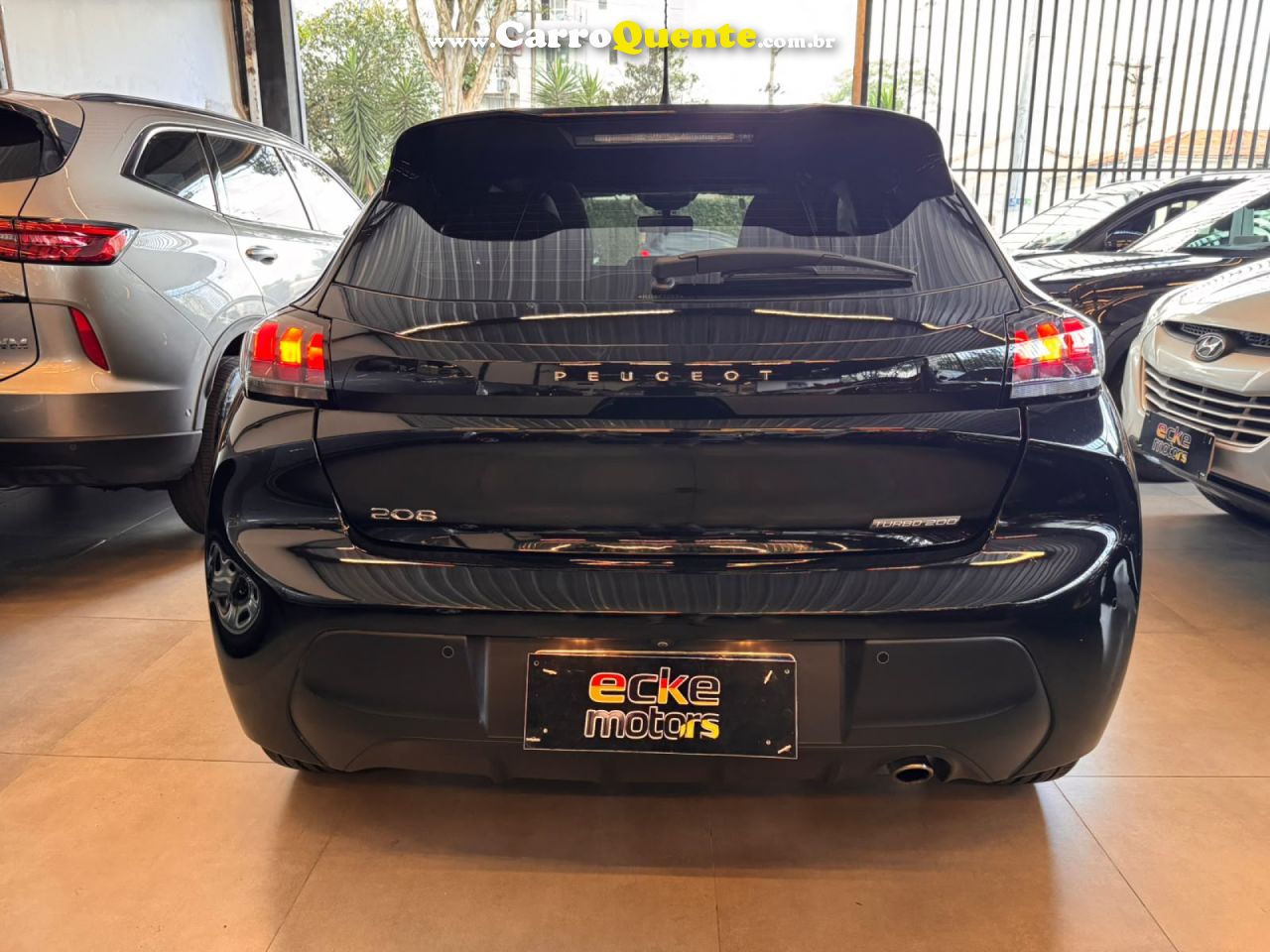 PEUGEOT   208 STYLE TURBO T200   PRETO 2024 1.0  FLEX - Loja