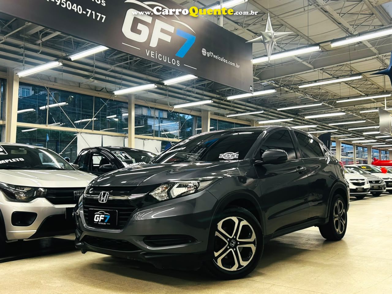 HONDA   HR-V LX 1.8 FLEXONE 16V 5P AUT.   CINZA 2016 1.8 GASOLINA - Loja