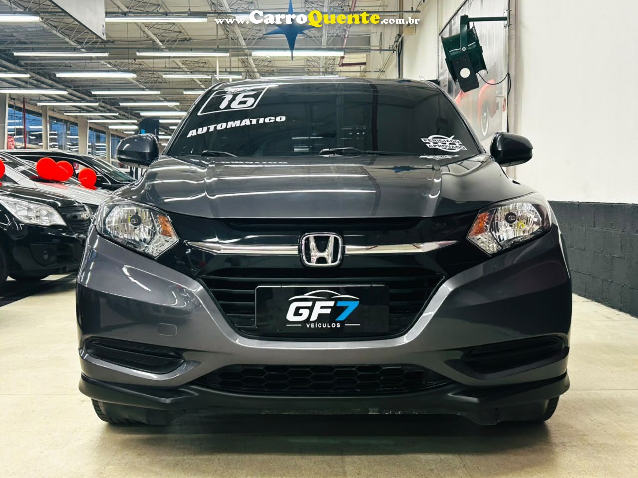 HONDA   HR-V LX 1.8 FLEXONE 16V 5P AUT.   CINZA 2016 1.8 GASOLINA - Loja