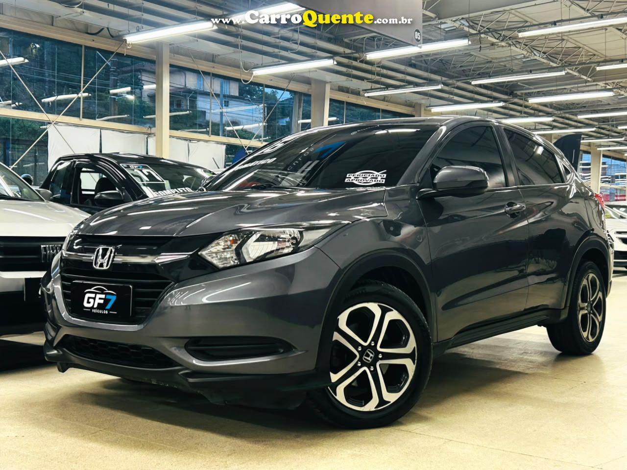 HONDA   HR-V LX 1.8 FLEXONE 16V 5P AUT.   CINZA 2016 1.8 GASOLINA - Loja