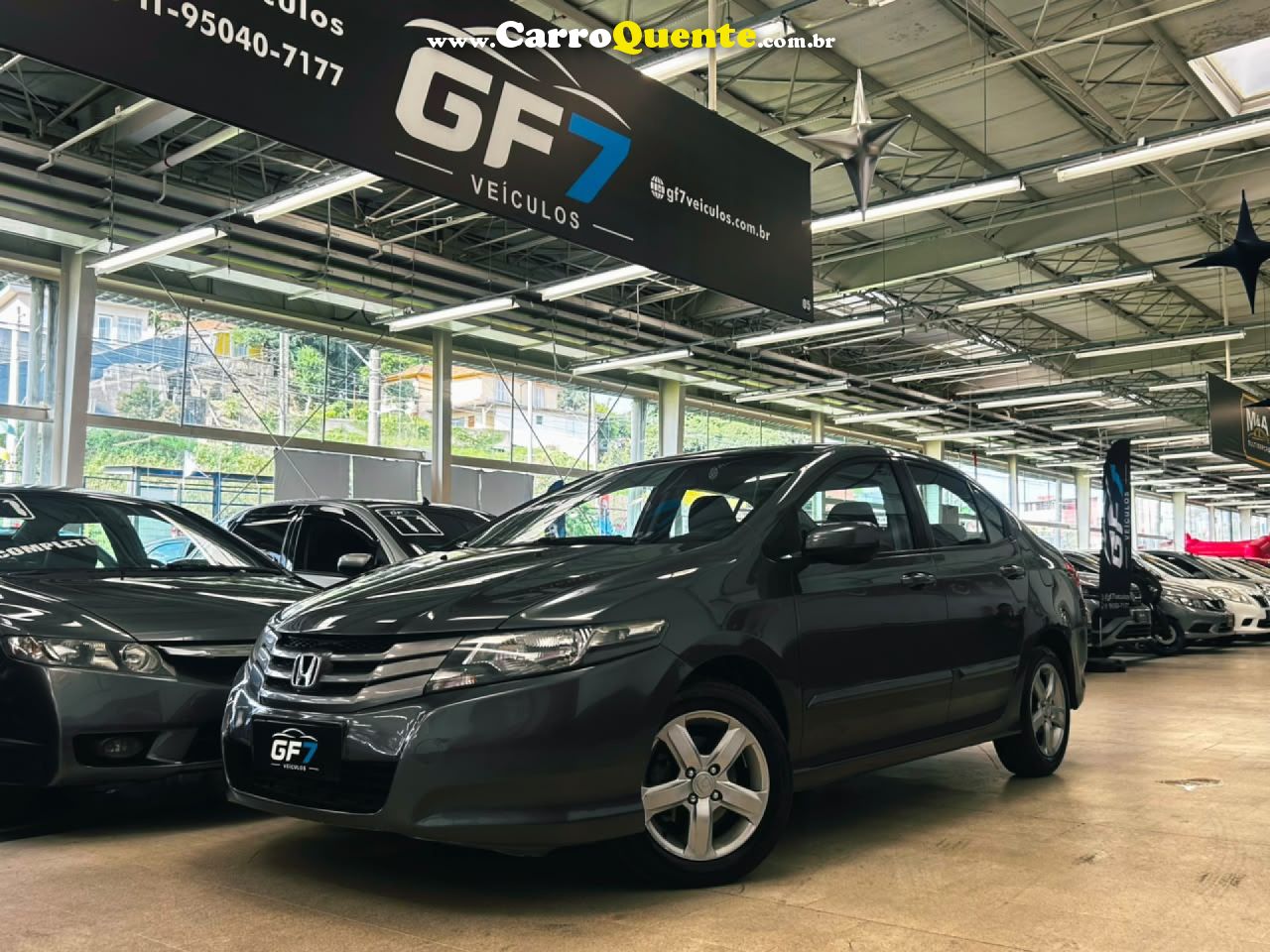 HONDA   CITY SEDAN LX 1.5 FLEX 16V 4P MEC.   CINZA 2011 1.5 FLEX - Loja