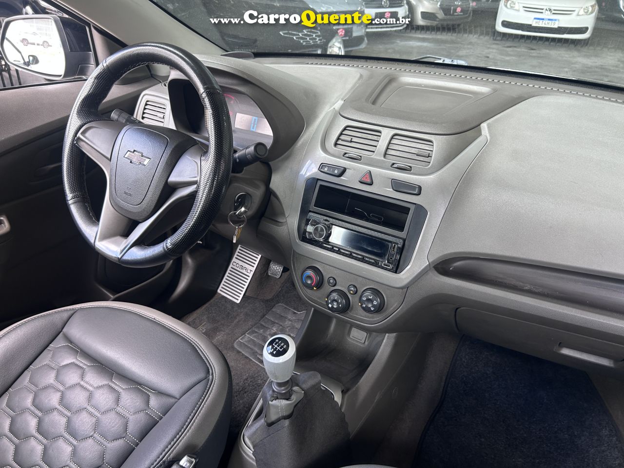 CHEVROLET   COBALT LT 1.4 8V FLEXPOWERECONOFLEX 4P   PRETO 2012 1.4 GASOLINA - Loja