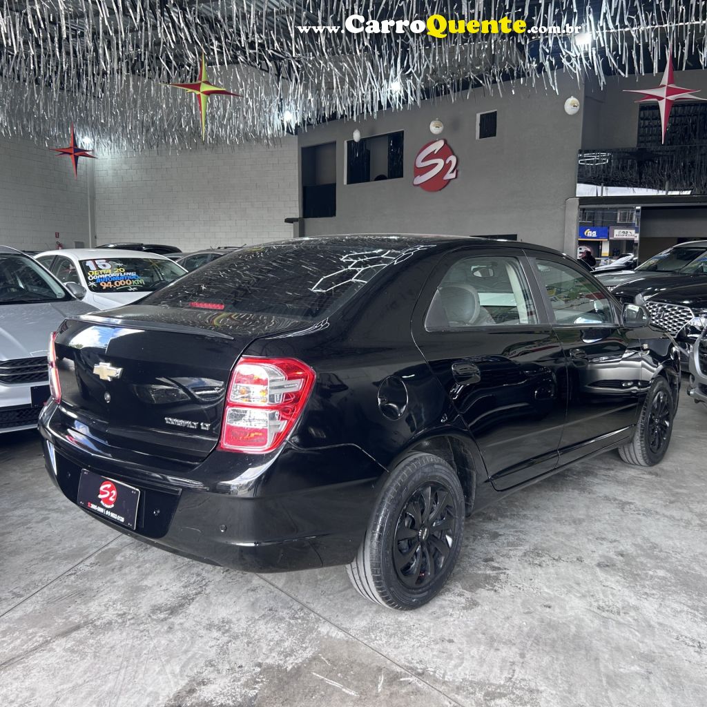CHEVROLET   COBALT LT 1.4 8V FLEXPOWERECONOFLEX 4P   PRETO 2012 1.4 GASOLINA - Loja