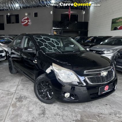 CHEVROLET   COBALT LT 1.4 8V FLEXPOWERECONOFLEX 4P   PRETO 2012 1.4 GASOLINA