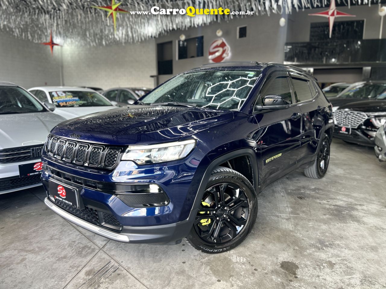 JEEP   COMPASS LONG. T270 1.3 TB 4X2 FLEX AUT.   AZUL 2023 1.3 FLEX - Loja