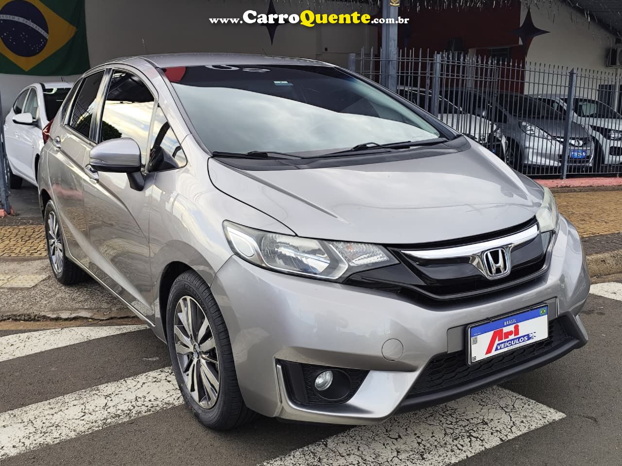 HONDA   FIT EXSEX 1.5 FLEXFLEXONE 16V 5P AUT.   CINZA 2016 1.5 GASOLINA - Loja