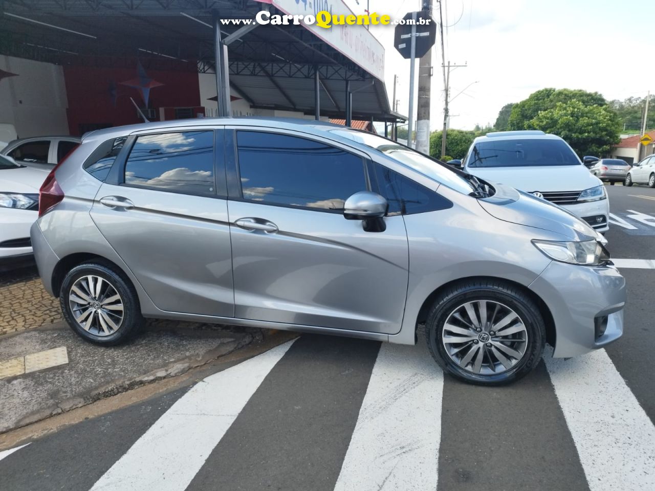 HONDA   FIT EXSEX 1.5 FLEXFLEXONE 16V 5P AUT.   CINZA 2016 1.5 GASOLINA - Loja