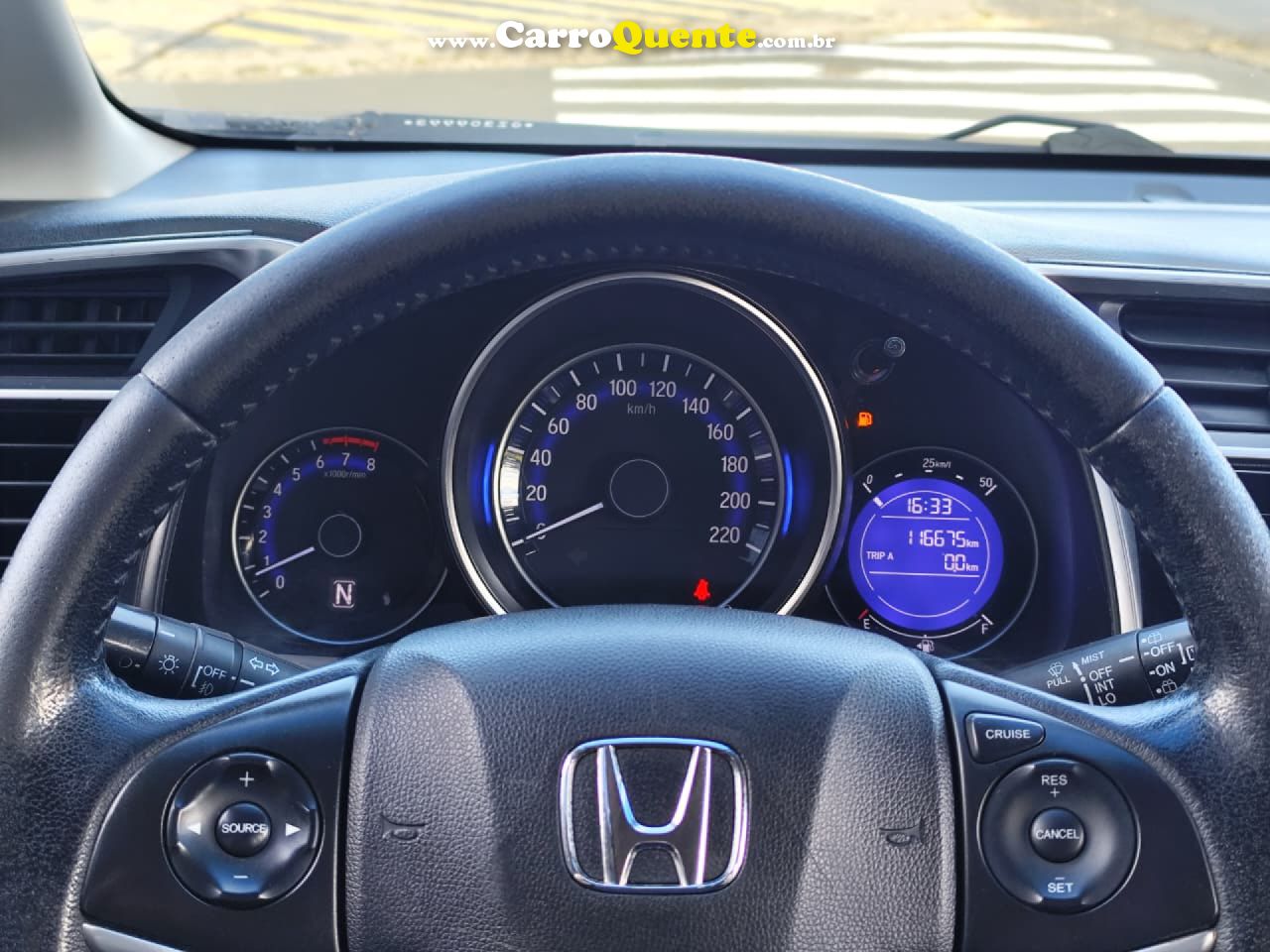 HONDA   FIT EXSEX 1.5 FLEXFLEXONE 16V 5P AUT.   CINZA 2016 1.5 GASOLINA - Loja