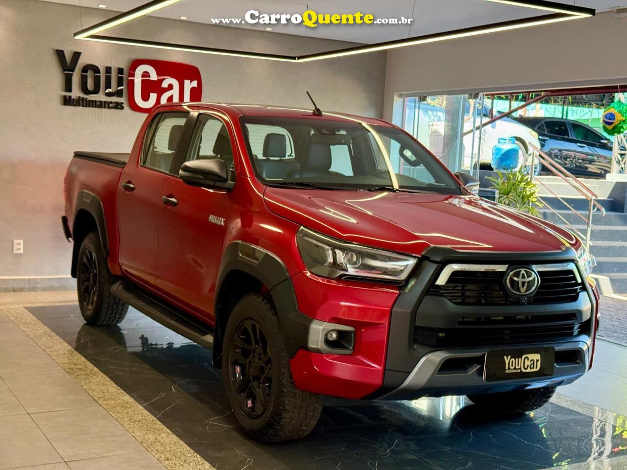 TOYOTA   HILUX CD CONQUEST 4X4 2.8  DIE.AUT   VERMELHO 2024 2.8 DIESEL - Loja