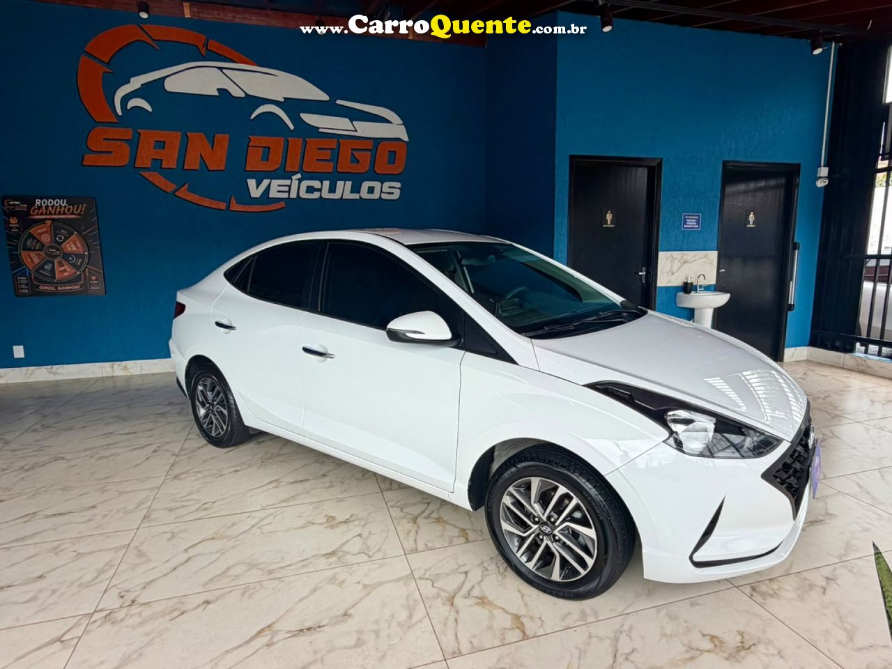 HYUNDAI   HB20S PLATINUM 1.0 TB FLEX 12V MEC.   BRANCO 2022 1.0 FLEX - Loja