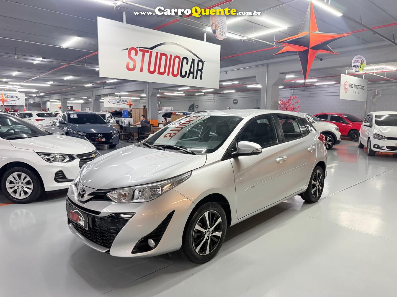 TOYOTA   YARIS XS 1.5 FLEX 16V 5P AUT.   PRATA 2019 1.5 FLEX - Loja