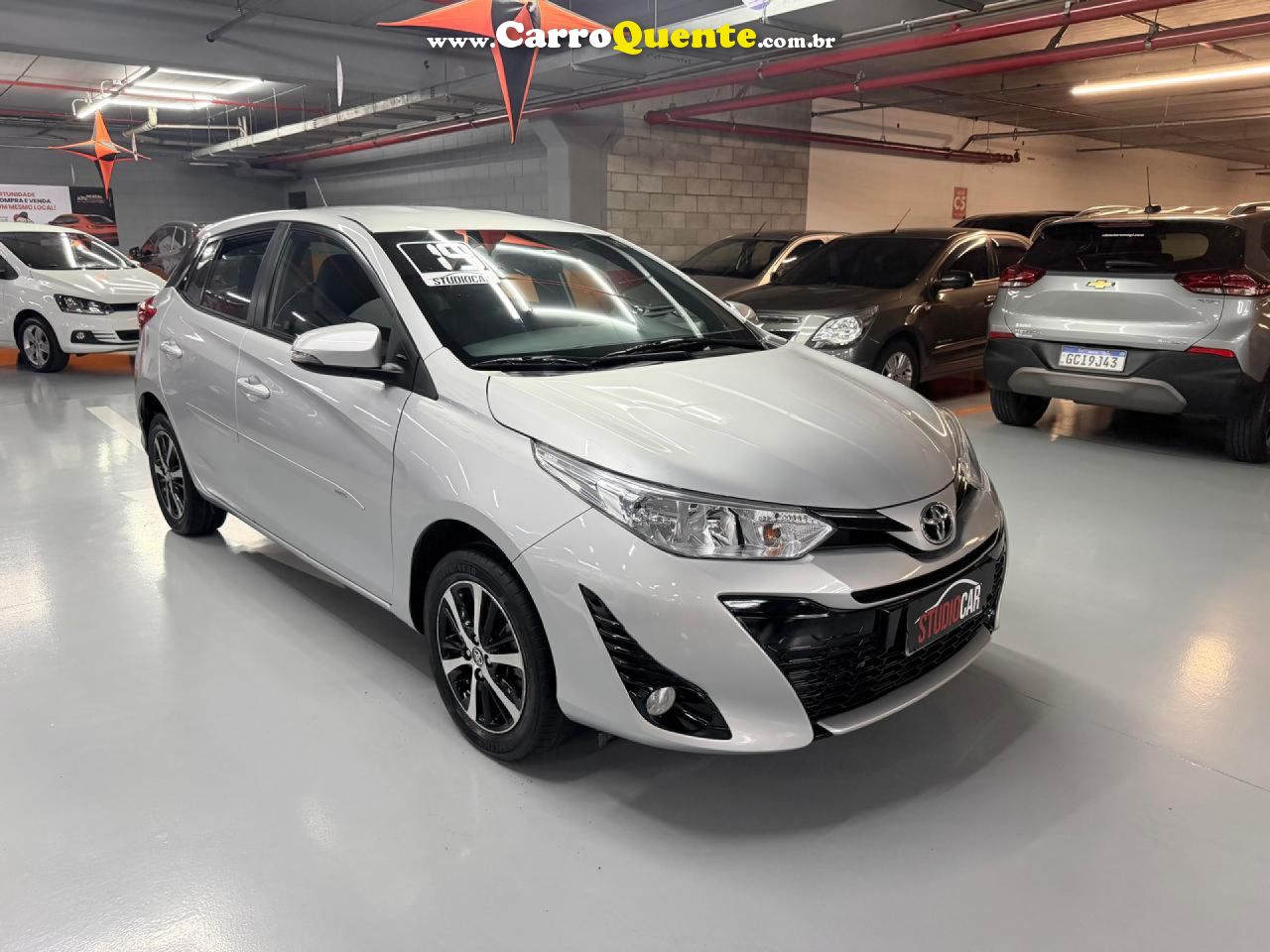 TOYOTA   YARIS XS 1.5 FLEX 16V 5P AUT.   PRATA 2019 1.5 FLEX - Loja