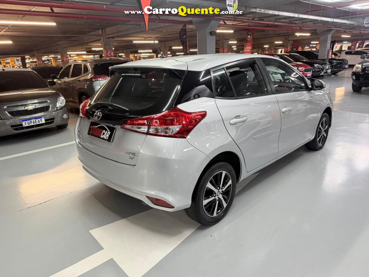 TOYOTA   YARIS XS 1.5 FLEX 16V 5P AUT.   PRATA 2019 1.5 FLEX - Loja