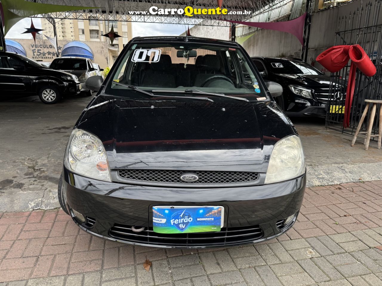 FORD   FIESTA SED. 1.6 8V FLEX 4P   PRETO 2007 1.6 FLEX - Loja