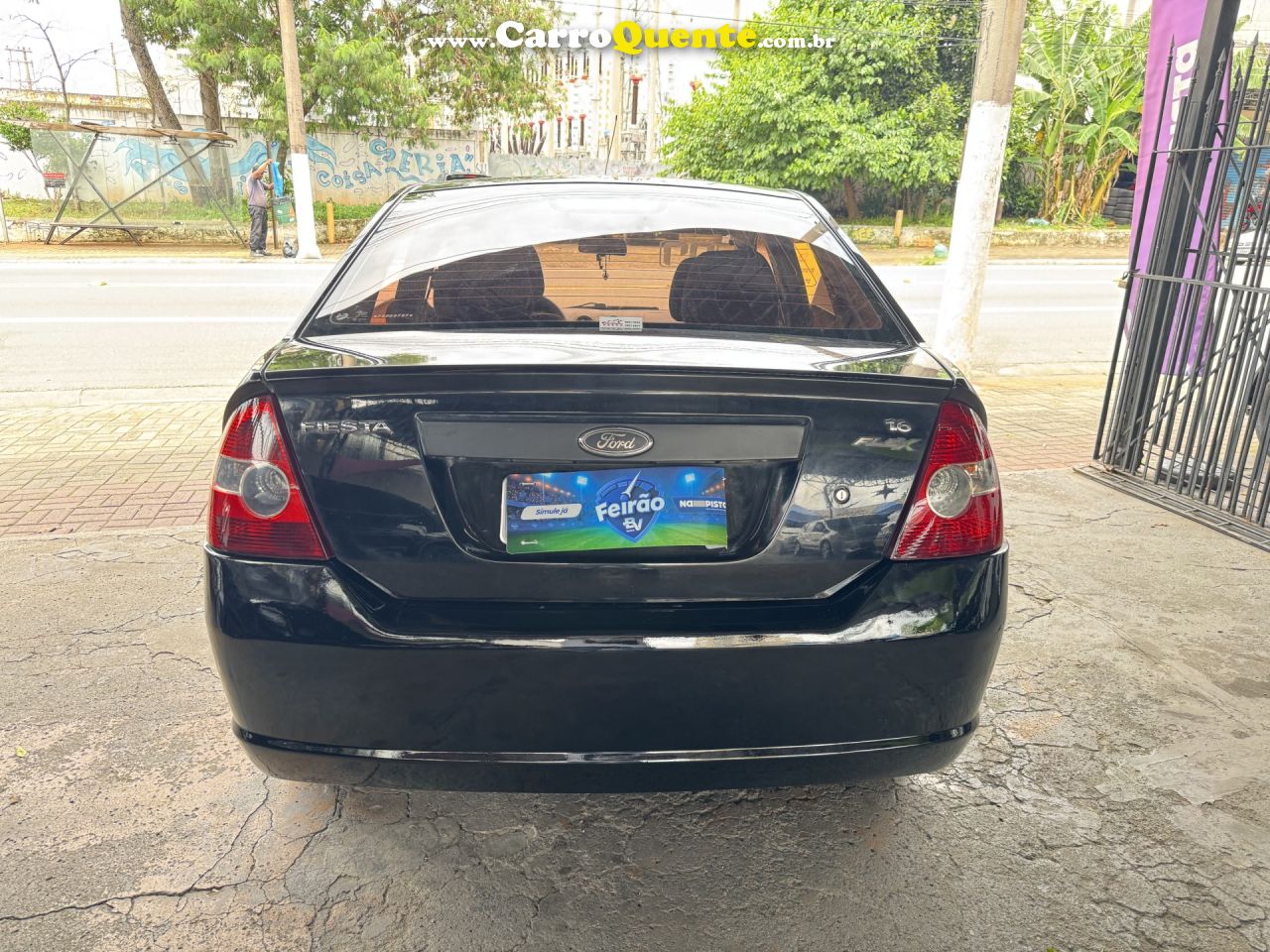 FORD   FIESTA SED. 1.6 8V FLEX 4P   PRETO 2007 1.6 FLEX - Loja