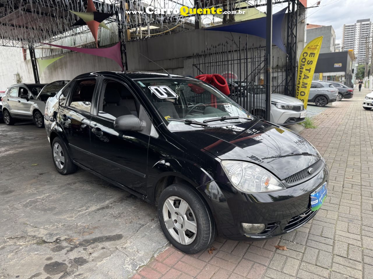 FORD   FIESTA SED. 1.6 8V FLEX 4P   PRETO 2007 1.6 FLEX - Loja