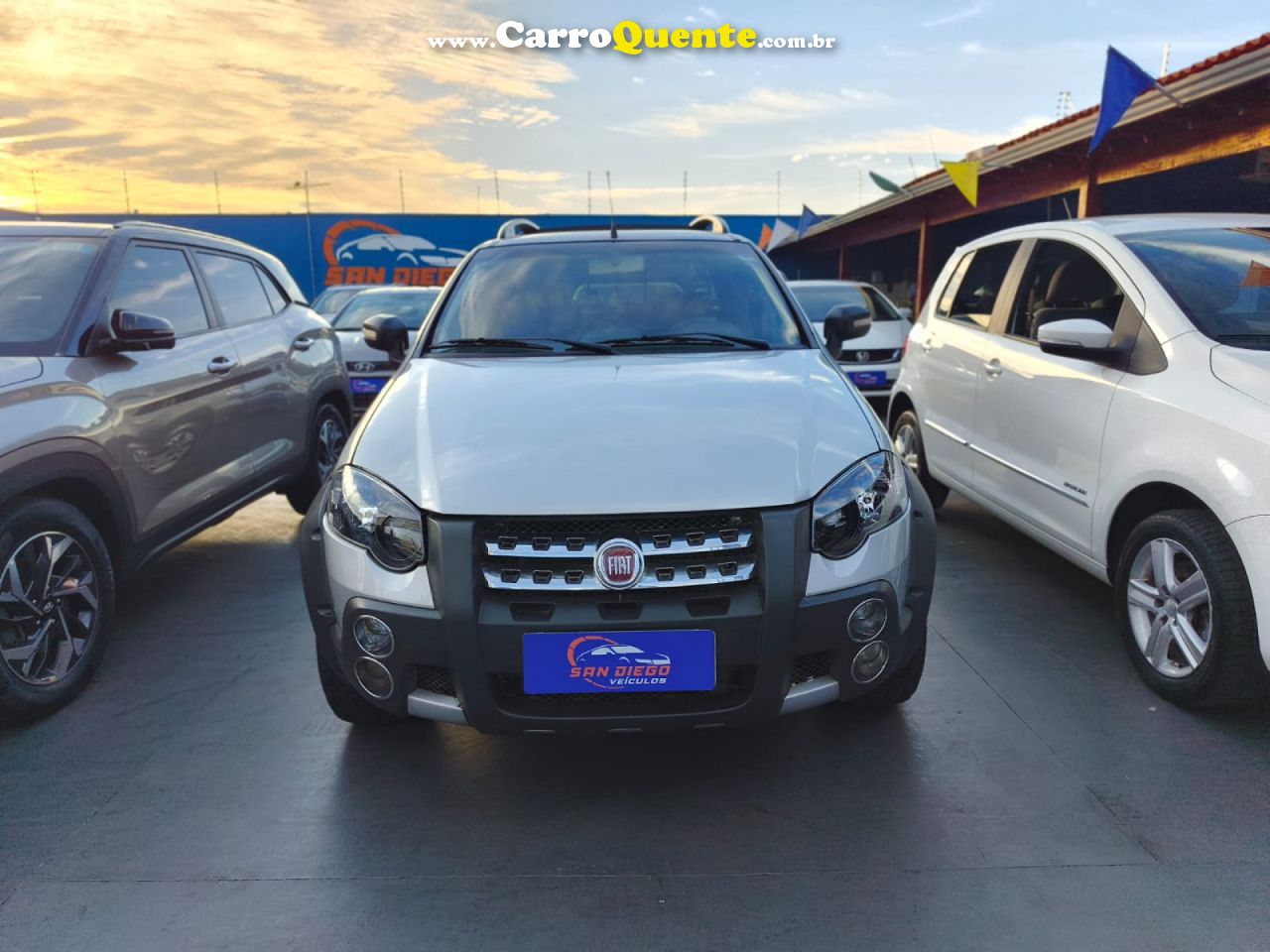 FIAT   STRADA ADVENTURE1.8 1.8 LOCKER FLEX CD   PRATA 2010 1.8 FLEX - Loja